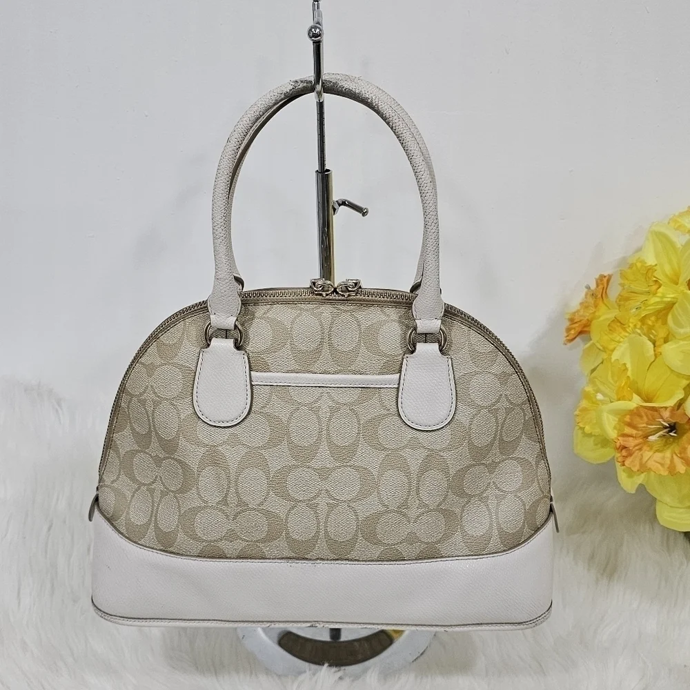 Coach Cora signature khaki